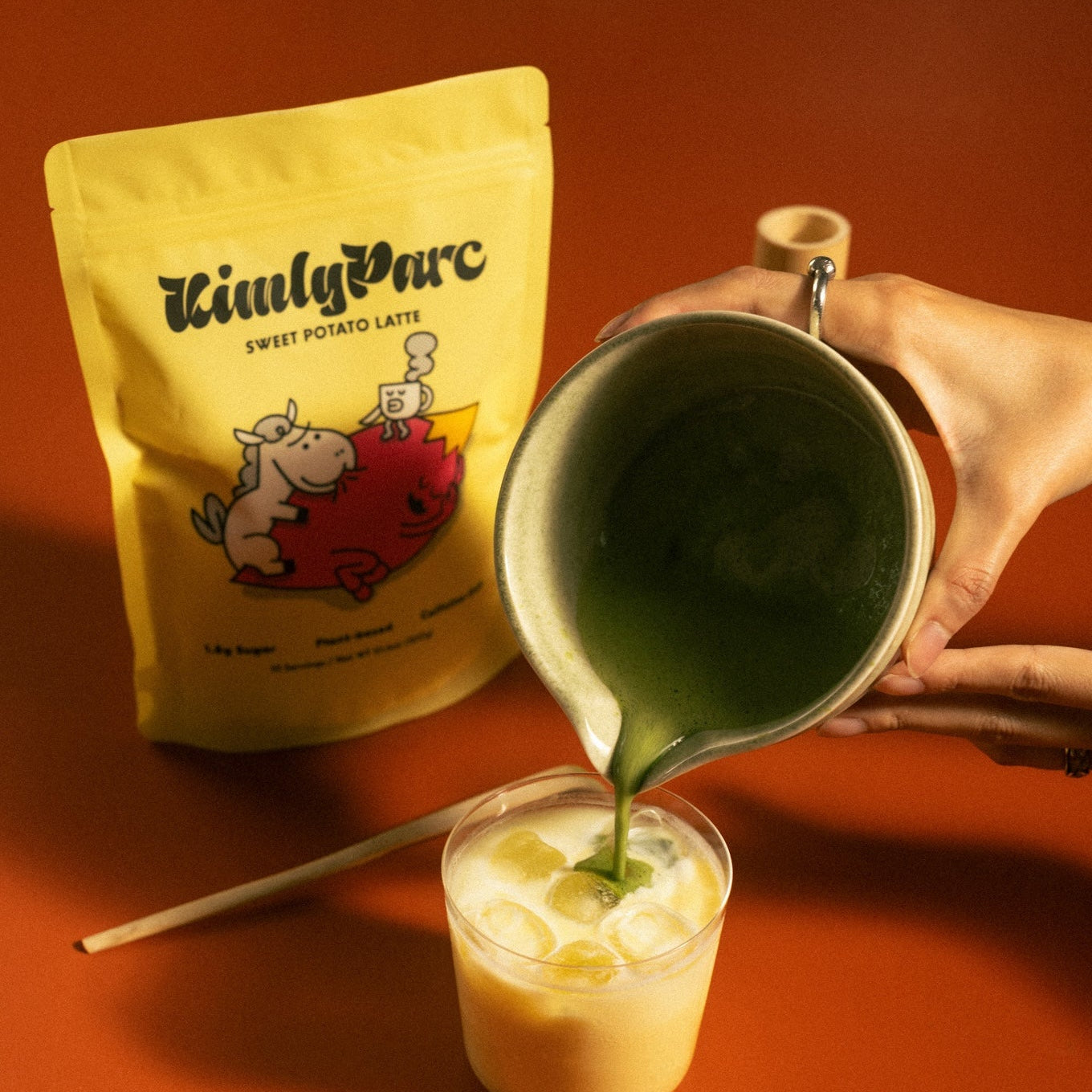 Sweet Potato Matcha Latte