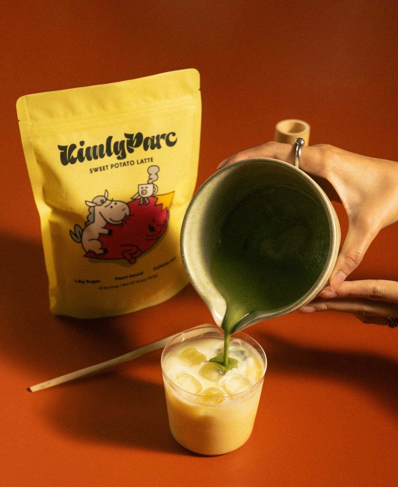 Sweet Potato Matcha Latte